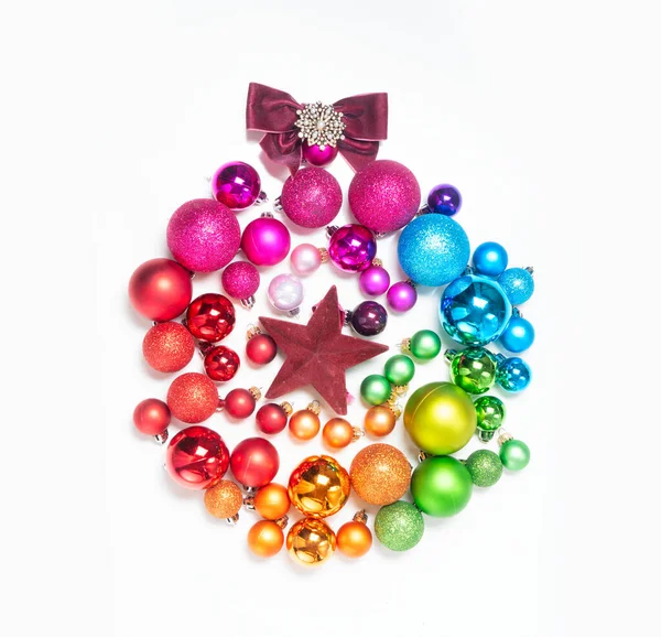 Stile di vita natalizio colorato — Foto Stock