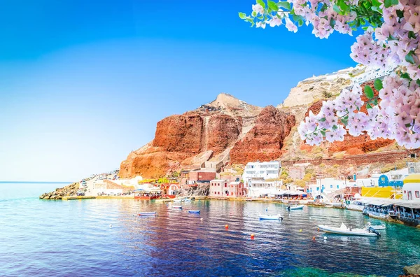 Bahía de Amoudi, Santorini, Grecia —  Fotos de Stock