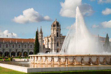 Mosteiro dos Jeronimos Lizbon, Portekiz 'de
