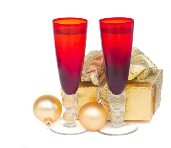 Christmas champagne — Stock Photo, Image