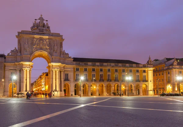 Rua Augusta Arch a Lisbona, Portogallo — Foto Stock