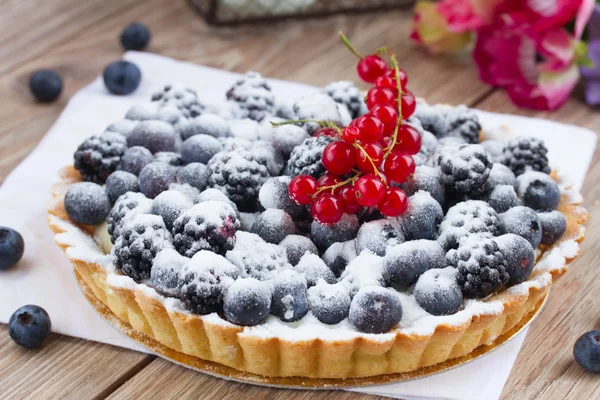 Tarte aux myrtilles — Photo