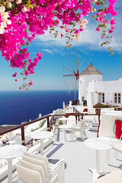 Mulino a vento di Oia, Santorini — Foto Stock