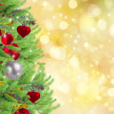 çam ağacı ile Noel sınır