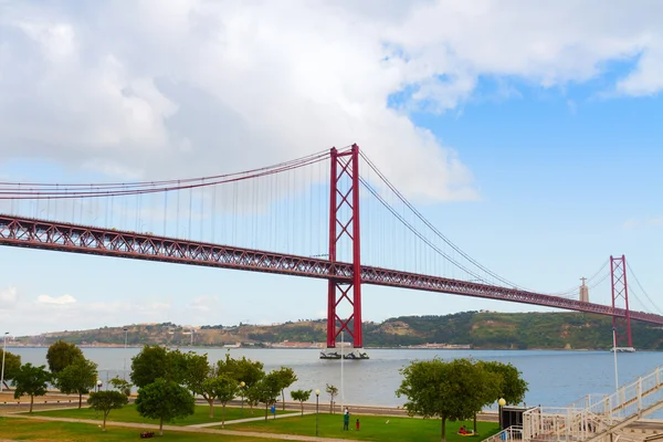 Bridge of 25th April, Lisbon — Stock Photo, Image