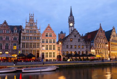 Kanal, ghent eski binalar