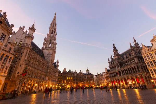Grand Place And Town Square, Brusseles — Stock Photo, Image