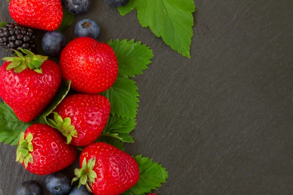 Граница свежих ягод — стоковое фото