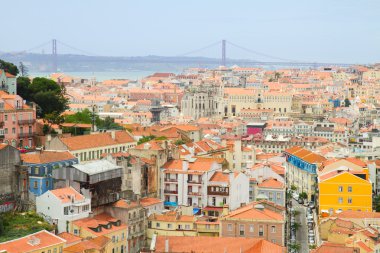 skyline of  Lisbon, Portugal clipart