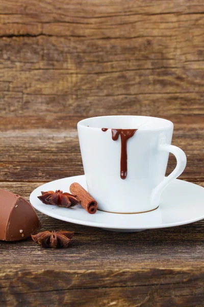 Taza de chocolate caliente —  Fotos de Stock