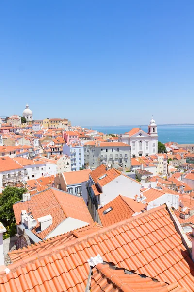 Pemandangan Alfama, Lisbon, Portugal — Stok Foto