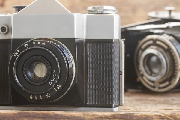 Vintage photo cameras — Stock Photo, Image