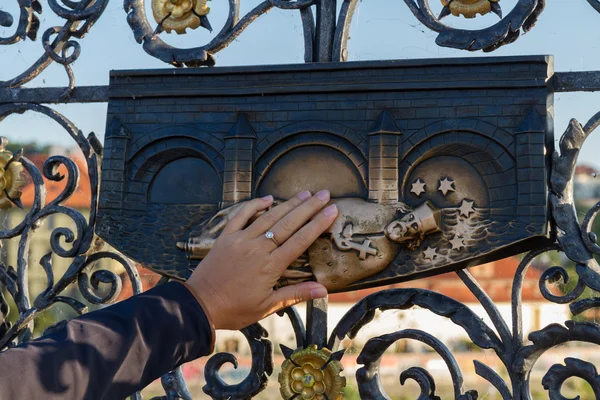 Making wish, Prague — Stock Photo, Image