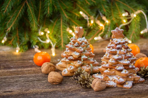 Gingerbread Noel ağacı — Stok fotoğraf