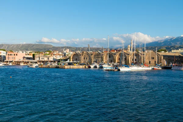 Habour chania, Kreta, Grecja — Zdjęcie stockowe