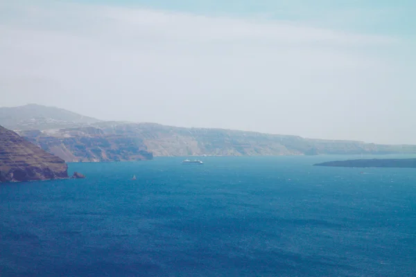 Isla de Santorini y mar de Aegan — Foto de Stock