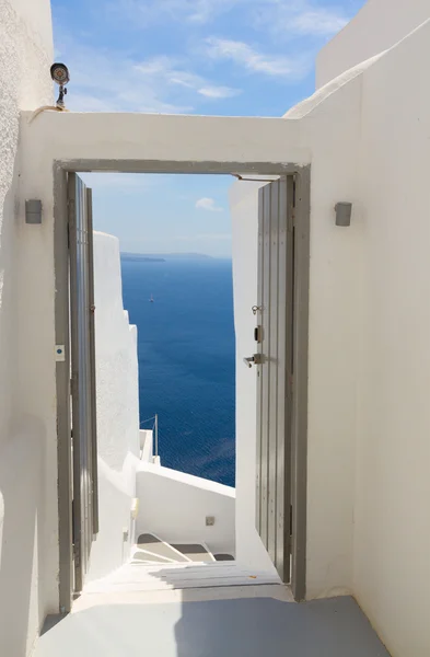 Belos detalhes da ilha de Santorini, Grécia — Fotografia de Stock