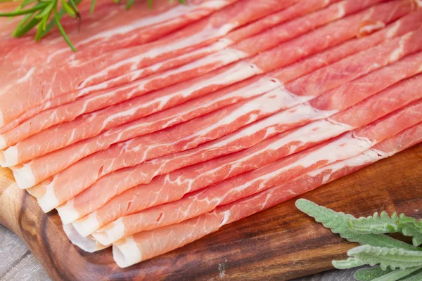 Platter of ham — Stock Photo, Image