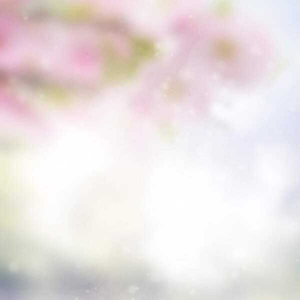 Pink and blue bokeh background