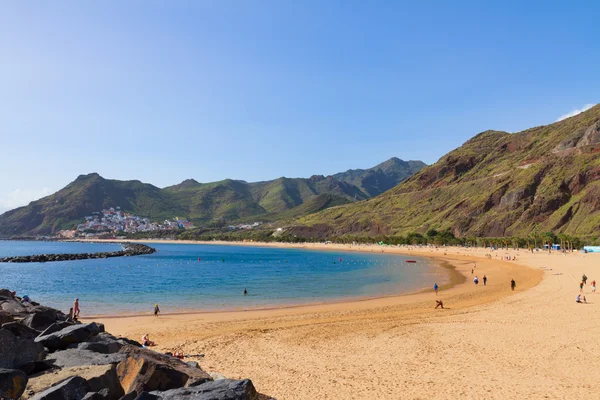 海滩 las teresitas，特内里费岛，西班牙 — 图库照片