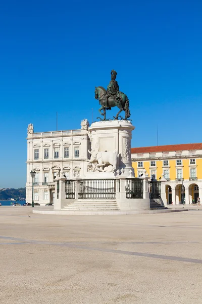 Piazza del Commercio a Lisbona, Portogallo — Foto Stock