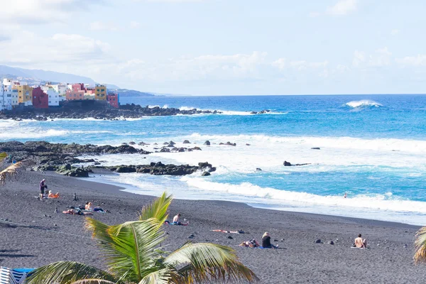 Playa Jardin, Puerto de la Cruz, Španělsko — Stock fotografie