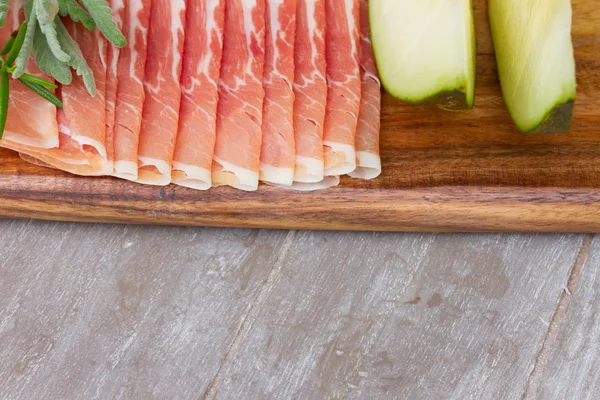 Platter of ham — Stock Photo, Image