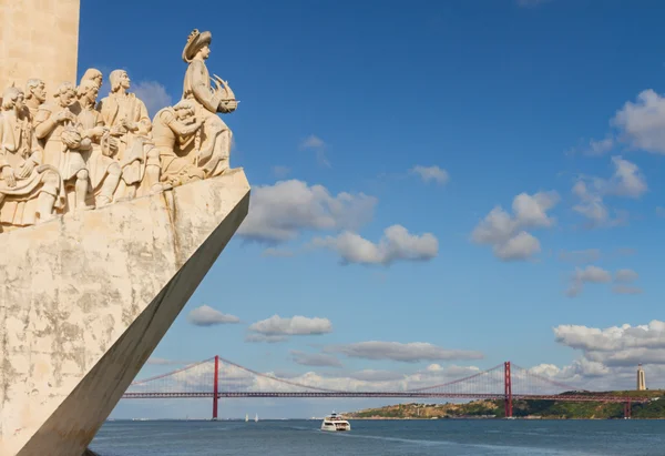 Набережная реки Тагус, Лиссабон, Португалия — стоковое фото