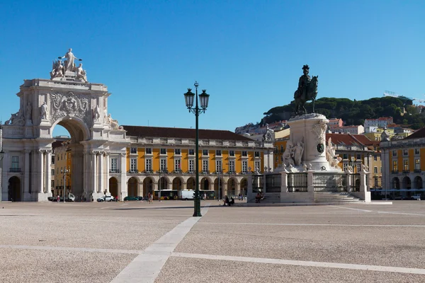Arco de Rua Augusta en Lisboa, Portugal — Foto de Stock