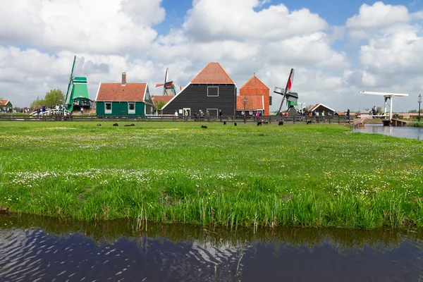 Casas antiguas de Zaanse Schans, Países Bajos —  Fotos de Stock