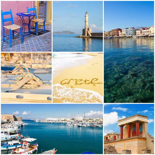 Crete collage, Grekland — Stockfoto