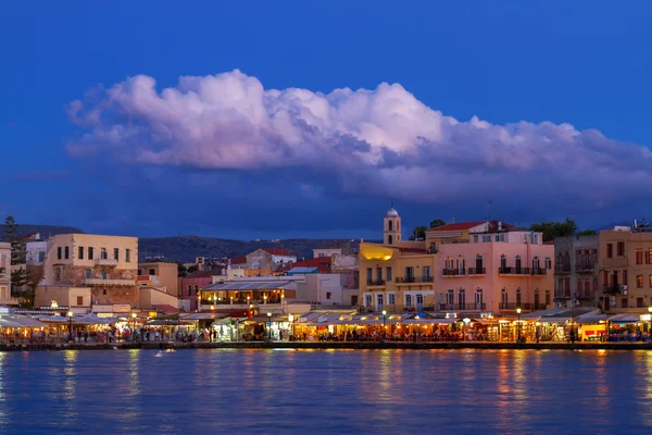 Венецианская гавань Ханья, Крит, Греция — стоковое фото