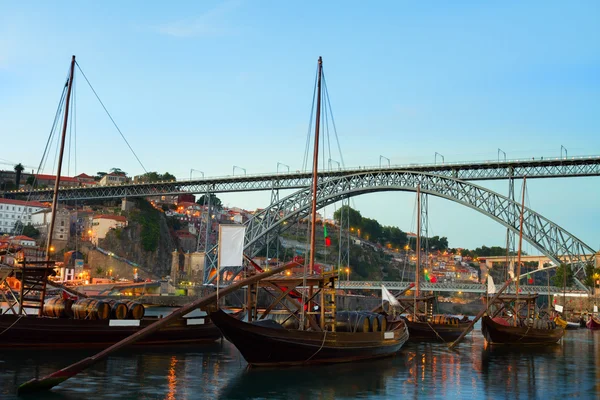 Night scene of Porto, Portugal — Stock Photo, Image