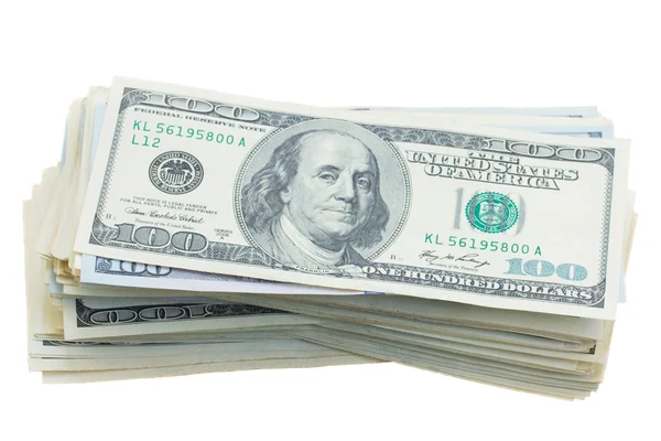 Thre piles of dollars money — Stock Photo, Image