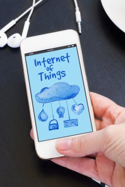 telefon Internet şeyler simgeleri ile