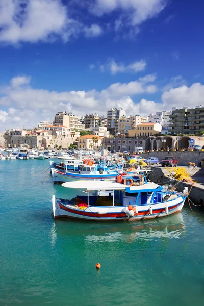 Gamla hamnen heraklion, Kreta, Grekland — Stockfoto