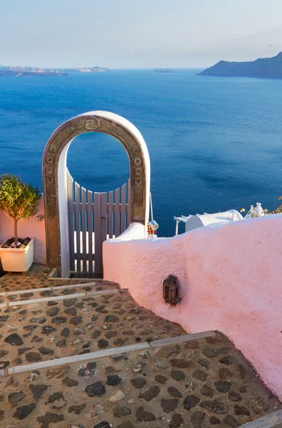 Hermosos detalles de la isla de Santorini, Grecia — Foto de Stock