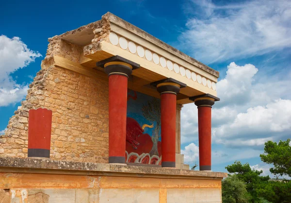 Knossos palace at Crete, Greece — Stock Photo, Image