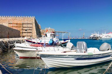 heraklion, Girit, Yunanistan'ın eski liman