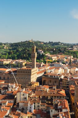 Floransa cityscape palazzo Vecchio ile