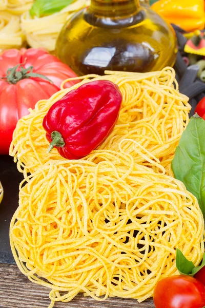 Tonarelli rå pasta — Stockfoto