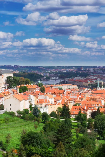 Vista de Praga do distrito de Hradcany — Fotografia de Stock