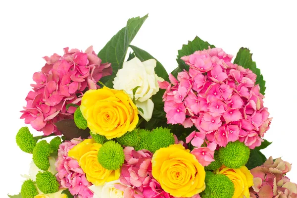 Pink  hortensia flowers — Stock Photo, Image