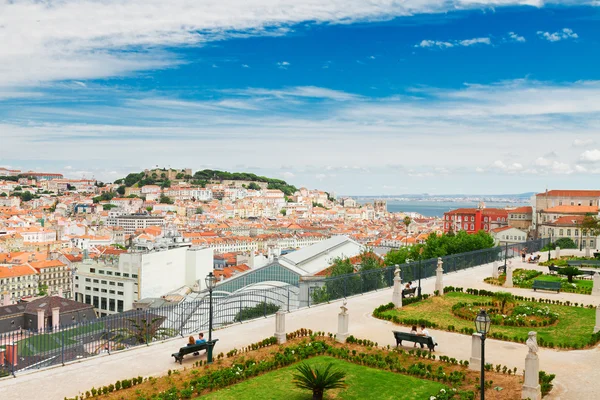 Panoramę lisbon, Portugalia — Zdjęcie stockowe