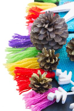 Retro Noel dekorasyonu ile sınır