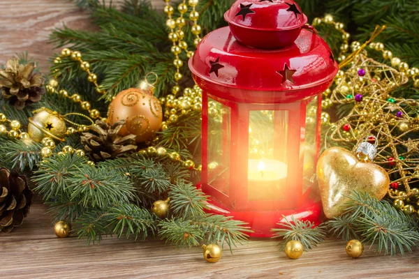 Lanterna incandescente rossa — Foto Stock