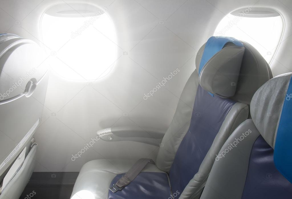 Plane chairs and window