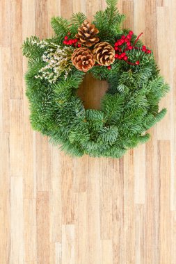 koniler ile Noel çelenk