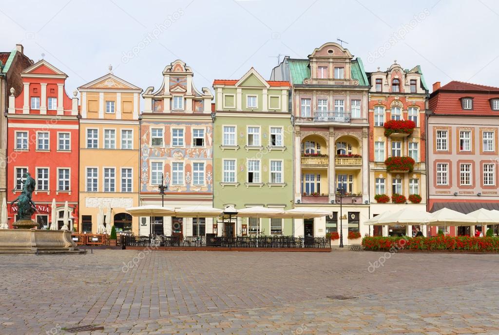 renaissance houses , Poznan, Poland