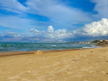 Castellammare del Golfo plajı, Sicilya İtalya